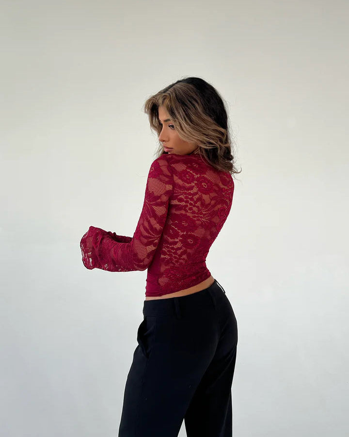 LARA | LONGSLEEVE LACE TOP